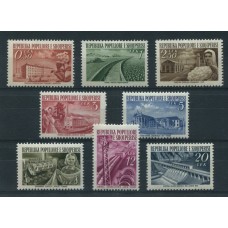 ALBANIA 1953 Yv 454/61 SERIE COMPLETA NUEVA MINT !!! INDUSTRI PRODUCCION AGRICOLA FLORES RARA 40 €